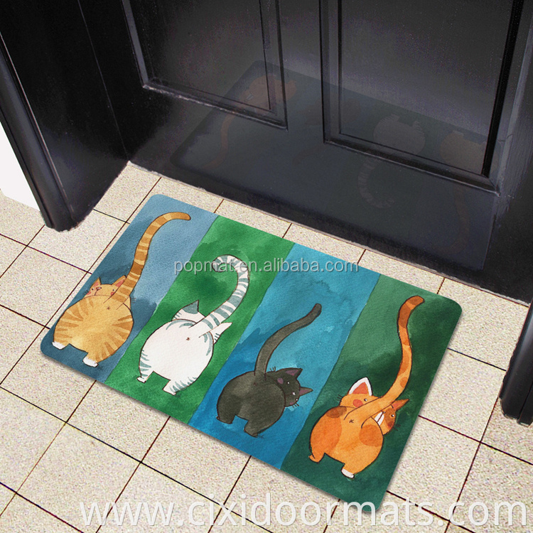 Custom best selling home office entrance floor mat with logos